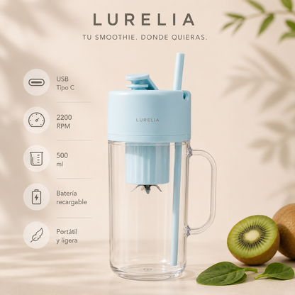 Batidora portátil Lurelia con pajita